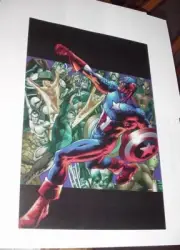 Captain America Poster #60 Avengers Invaders Thor Iron Man Bryan Hitch