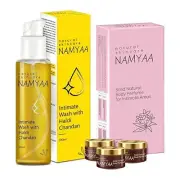 Namyaa Combo of Intimate Solid Perfume 45g & Haldi Chandan Intimate Wash 100g.