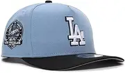 New Era LA Los Angeles Dodgers 9FIFTY A-Frame Cooperstown 60th Anniversary (1958-2008) Snapback Cap, Adjustable Hat Blue Black