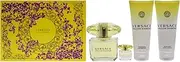 Versace Versace Yellow Diamond For Women 4 Pc Gift Set 3oz EDT Spray, 3.4oz Shower Gel, 3.4oz Body Lotion, 5ml EDT Spray (Mini)