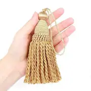 2 Pcs 6" Large Key Tassel with 4.3" Loop Elegant Hand Crafted Tassels