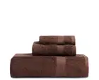 3PCS 100% Combed Cotton Towel Set Bath Towel Hand Towel & Face Washer Sets Ch...