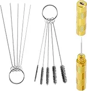 3 Set Airbrush Cleaning Kit,Paint Gun Cleaning Kit,Airbrush Cleaning Pot,Gun Cleaning Brushes,Airbrush Flow Improver,Air Brush Cleaner,Paint Brush Cleaner Tool,Airbrush Spray Cleaning Repair Tool Kit