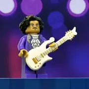 Citizen Brick Prince Purple Guitar Royalty Minifigure