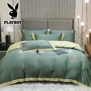 【PLAYBOY】時尚雙色 頂級奢華 60支100%天絲 四件式兩用被床包組(雙人/加大/多色任選)