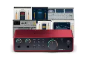 Focusrite Scarlett 2i2 (4th Gen) USB Audio Interface and Waves Musicians 2 Bu...