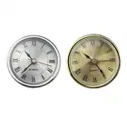 Roman Numbers Quartz Clock Insert 65mm Diameter Gold and Silver Available
