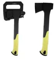 14" Forged Head Carbon Steel Axe Hatchet 410G Hand Tool w Locking Blade Cover