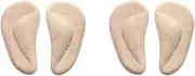 [Generic] Arch Support Insoles Pu Gel Foot Massage Suede Insoles for Fallen Arches - 2 Pairs