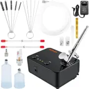 VEVOR Portable Dual Action Airbrush Kit with Mini Compressor Spray Gun Piant