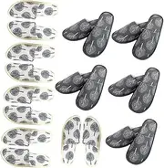 10 Pairs Disposable Slippers Trinket Pumps Dinosaur Cup Wand Drink Dispenser Ice Bucket Burlap Candy Bins Blower Wedding Slippers for Bride Soft Ribbon Beverage Toiletry Cloth