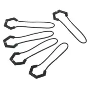 10pcs Zipper Pulls Replacement Extension Cord Handle Fix Tab Tag Extender Fixer