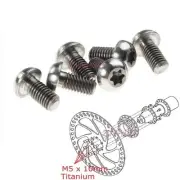 6pcs M5 x 10mm TI Titanium BB5 BB7 Avid SRAM Disc Brake Rotor Torx Screw Bolt