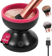 Electric Makeup Brush Cleaner Machine - AYUAST Silicone Make Up Brush Cleaner Tool for All Size Brushes, Liquid Foundation, Concealer, Contour, Blush, Eyeshadow, Powder Brush Set Cleaning Solution