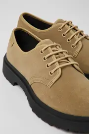 Walden Beige leather shoes for men