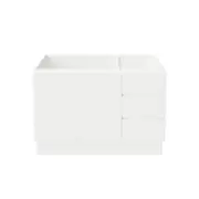 Forme Mont Albert 1200 Freestanding White Vanity - Right Hand Drawers