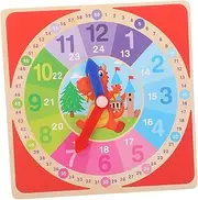 ERINGOGO Educational Clock Montessori Learning Tool for Enhance Cognitive Skills Recognition Brightly Colored Design for Early Learning Activities