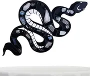 Witchy Crystal Holder,Unique Black Snake Crystal Shelf Display Halloween Decor - Halloween Home Decor Ornament for Yoga Room Meditation Bedroom M/b