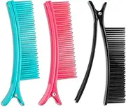3 Pcs Hair Clips for Styling Sectioning, Section Hair Quickly and Efficiently while Coloring, Cutting, and Styling, Hair Stylist Nonslip Hair Clips for Professional Salon Home Styling Sectioning Haircuts Dying Hair DIY Accessories (Multicolour)