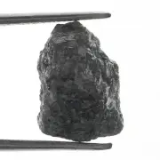4.02 CT Silver Gray Uncut Gemstone, Real Natural Rough Loose Diamond, 11 mm