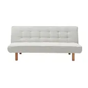 [James Lane] Carter Light Ecru Sofa Bed - 3 Seater