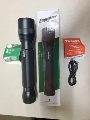 Energizer TACR-1000 Black Rechargeable LED Tactical Flashlight PMHT28