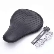 Black Large Motorcycle Solo Seat Spring For Harley Bobber Chopper Sportster 883
