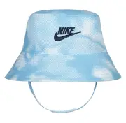 NIKE Baby Futura Bucket Hat sz 12-24 Months Baltic Blue UPF 40+