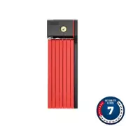 Abus, Bordo Big uGrip 5700, Folding Lock, Key, 100cm, 3.3', 5mm, Red