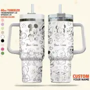 Custom Disney Mickey and Friends Baby Tumbler, Custom Personalized Name Tumbler,