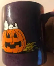 Peanuts~Snoopy & Woodstock~Lg.20 oz.~“HALLOWEEN FALL” Coffee Cup/Mug~NEW~FAST SH