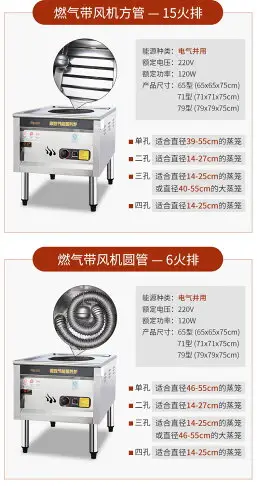 商用蒸包爐燃氣電蒸餃小籠包腸粉爐電熱蒸包子機蒸汽爐饅頭涼皮機