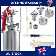 Nozzle*3 HVLP Paint Air Spray Gun Kit Auto Paint Car Primer Detail Professional