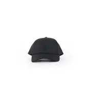 [MONCLER] Cotton Gabardine Baseball Cap Black