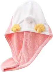 WESIEVYA Wet Hair Wrap Towel Lightweight Shower Hair Turban for Quick Drying Gentle Fleece Material for Home Travel Easy to Use