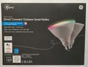 2 GE CYNC Direct Connect WiFi Full Color Changing LED Smart Bulbs - NEW