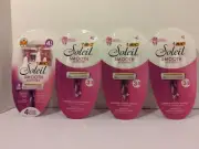 ( 4 ) Bic Soleil Smooth Scented Women's Disposable Razors 16 Total Razors