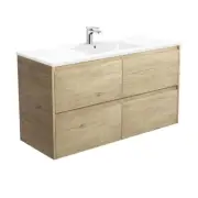 Fienza Dolce Amato 1200 Wall Hung Vanity Scandi Oak TCL120BS