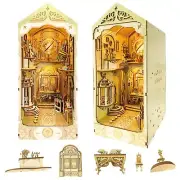 Elf Stargaze Book Nook Kit, DIY Miniature Dollhouse Booknook Kit, 3D Wooden P...