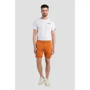 Replay Mens Benni Chino Denim Shorts Bottom Brown