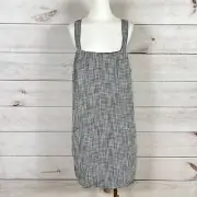 Abercrombie & Fitch Mini Dress Womens L Tall Black Houndstooth Shift Tweed NWT