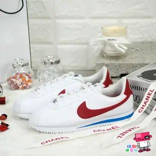 球鞋補習班 NIKE CORTEZ BASIC SL GS 鐵牌版 阿甘鞋 紅白 皮革 女生 童鞋 904764-103