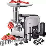 Meat Grinder, Sausage Stuffer, [2800W Max] Electric Meat Mincer with Stainless S