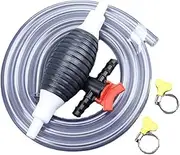 Multifunction Liquid Sucker Pump, Manual Fuel Transfer Pump Gasoline Siphon Hose, Portable Siphon Pump (1Meter)