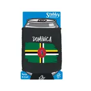 Dominica Country Flag Nationality - Stubby Holder With Base
