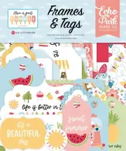 Echo Park Ephemera-Frames & Tags, Have A Great Summer - 3 Pack
