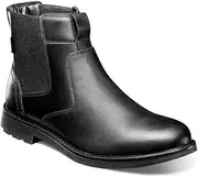 [Nunn Bush] Men's 1912 Plain Toe Chelsea Leather Pull on Boot with Scotchguard Defender