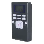 Dark Gray QQT102 Professional Radio Mini Portable FM Stereo Receiver With LC New