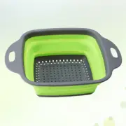 Collapsible Strainer Colander over The Sink Dish Drying Rack Fruit Bowl