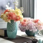 短枝皺瓣端木仿真繡球花束客廳餐桌花藝假花小花朵擺設